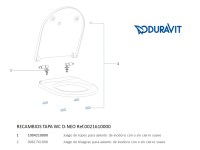 RECAMBIOS ASIENTO y TAPA INODORO D-NEO 0021610000 DURAVIT